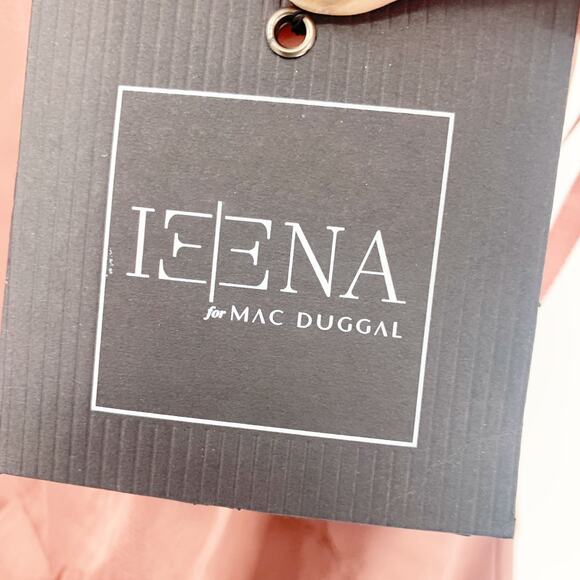 MAC DUGGAL Dress Size 0 Evening Gown Rhinestone Collar Pink Mauve NEW Mini FLAW - Picture 4 of 8